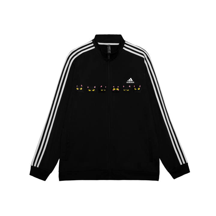 Adidas Adidas ESSENTIALS Jackets Men's Black Stand Collar Moderate Pilot