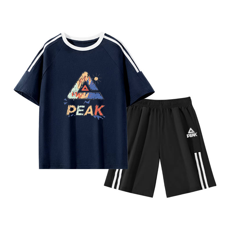 PEAK Kids Casual Sportswear Crew Neck Thin