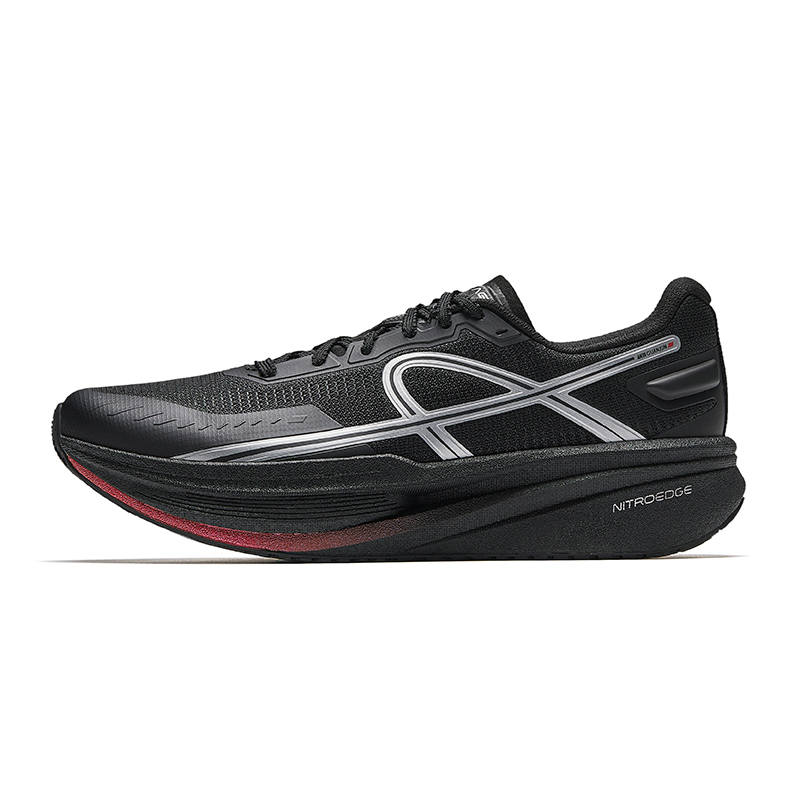 Anta Yufeng Comfortable Low top Running Shoes Men's Black Silver