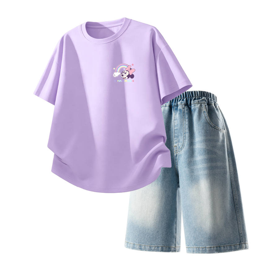 Disney Kids Casual Sportswear Crew Neck Thin