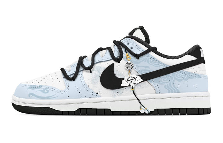 Nike Nike Dunk Buddha Dust 1 Synthetic Leather Abrasion Resistant Slip Resistant Low top Skateboard Shoes Unisex Blue