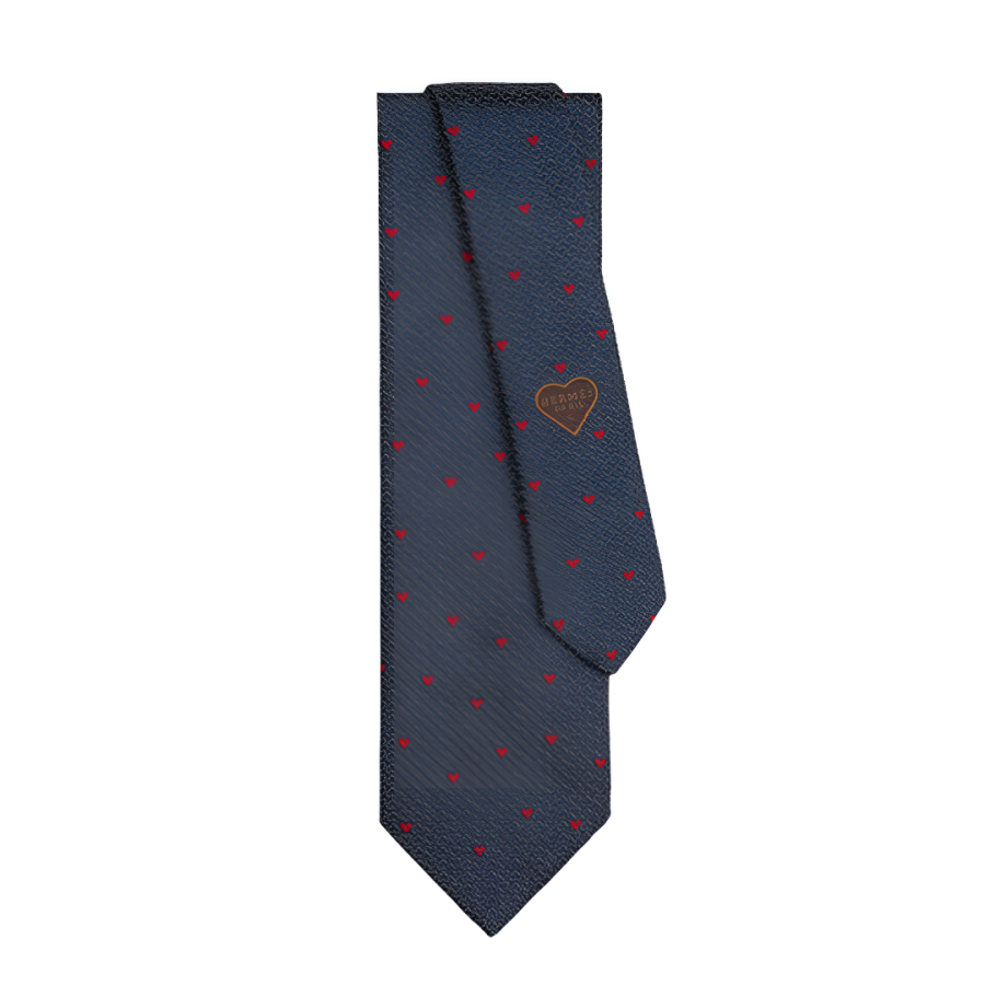 HERMES HERMES Darling Polyester Ties Men's