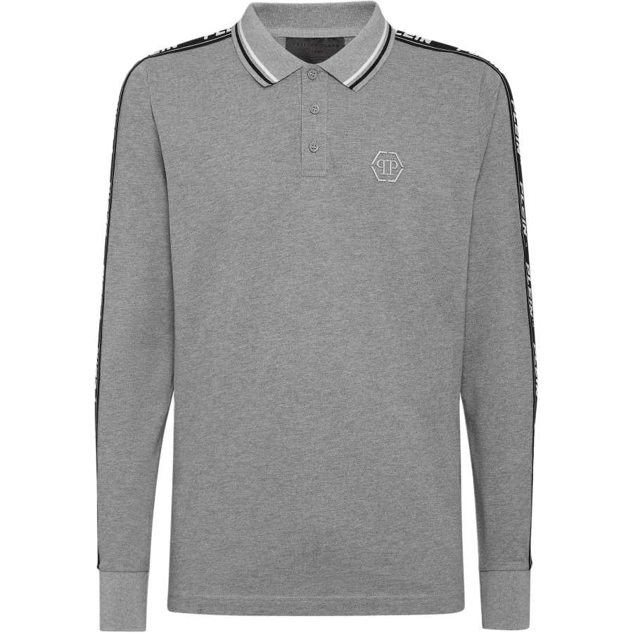 Philipp Plein logo embroidered polo shirt