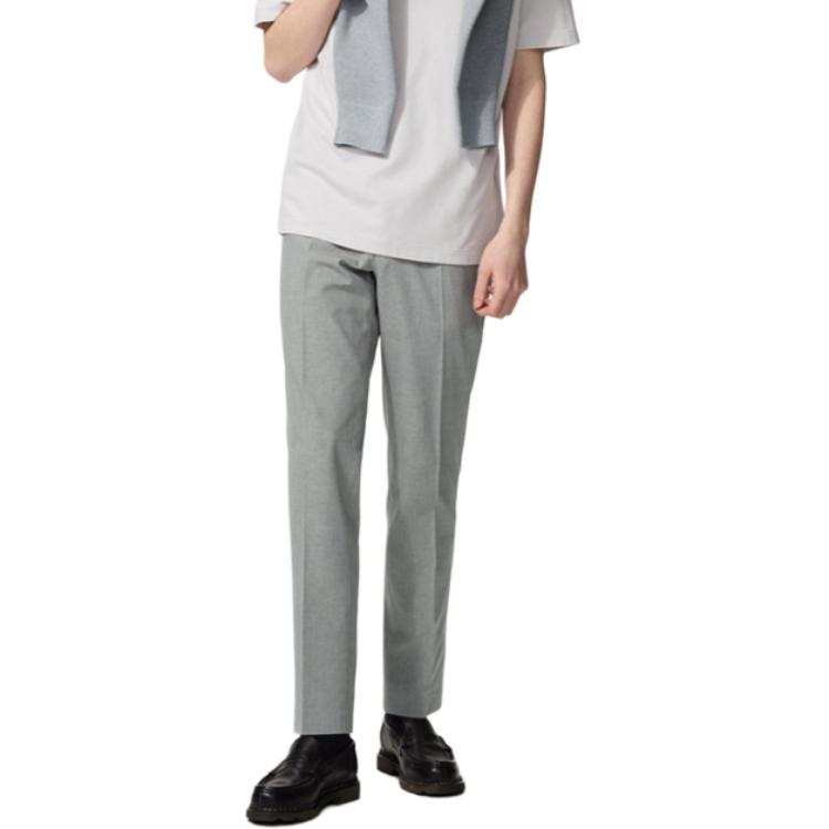 UNIQLO Suit Pants Unisex Smoke Gray Moderate