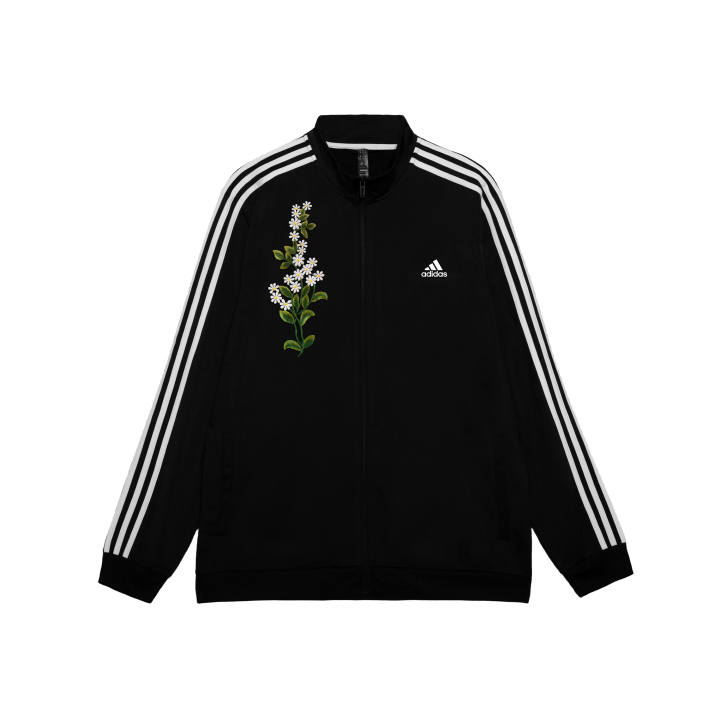 Adidas Adidas ESSENTIALS Jackets Men's Black Stand Collar Moderate Pilot