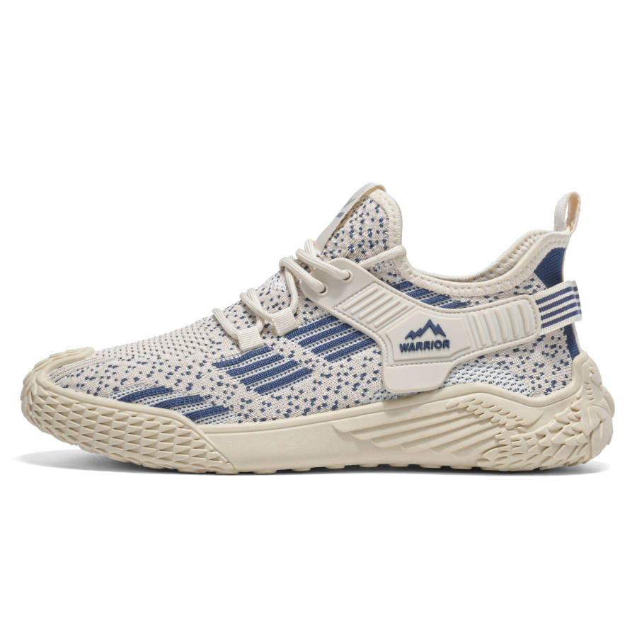 WARRIOR WARRIOR Running Shoes Men's Low Top Beige Blue/Gray/Black