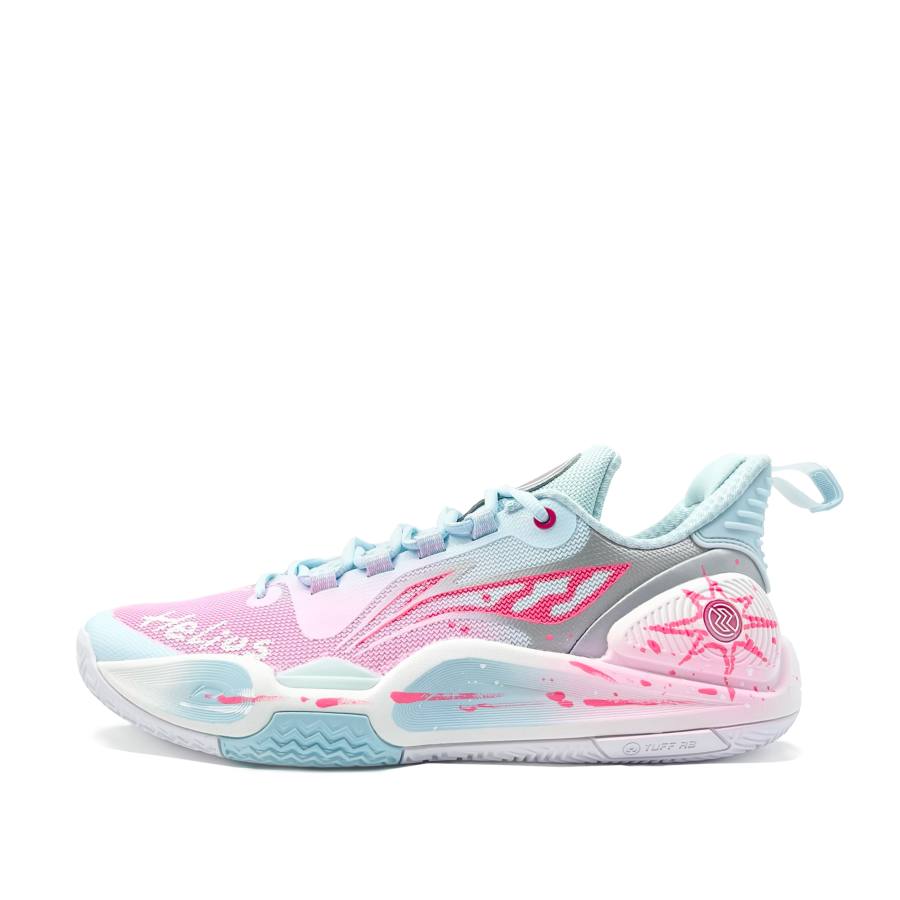 Li-Ning Li Ning Speed 9 Sun God Low top Full Length Light Foam Plus Basketball Shoes Men's Cherry Blossom Pink, Blue