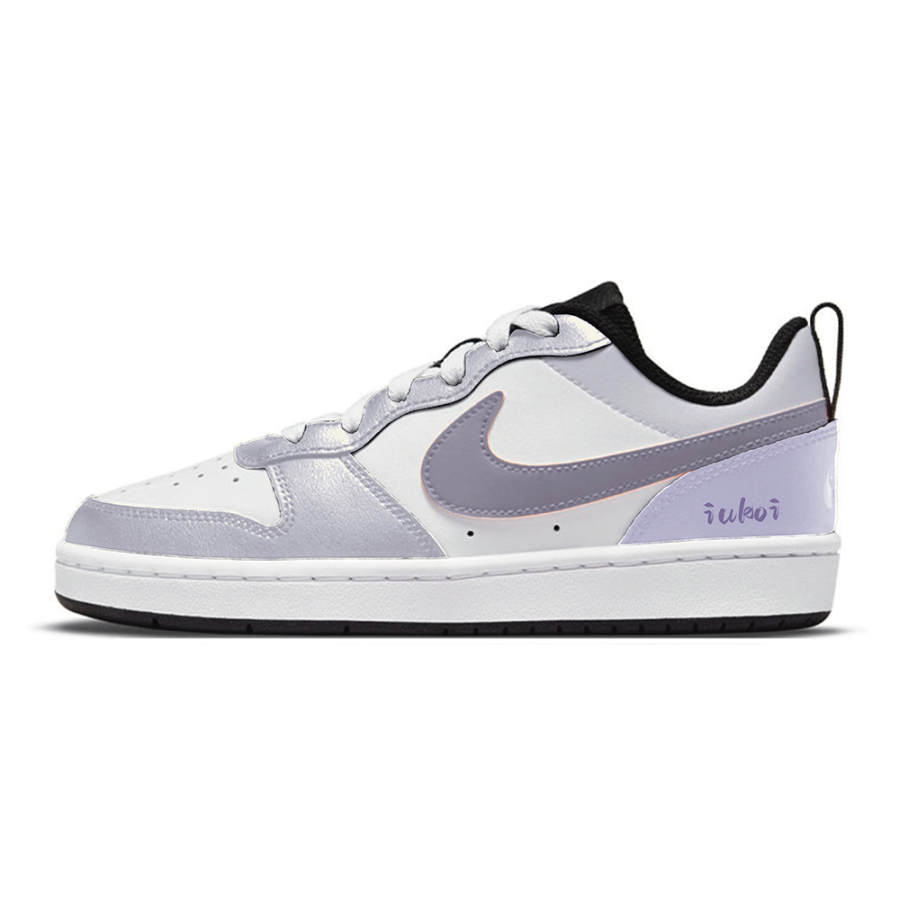 Nike Nike Court Borough Abrasion Resistant Low top Skateboard Shoes Women's Purple White