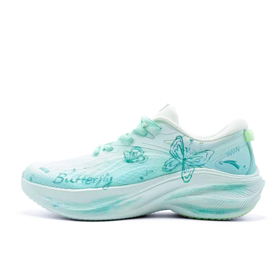 Anta Leaf 5.0 Mesh Cushioning Low top Casual Physical Fitness Test & Exam Athletic Shoes Women's Turquoise New