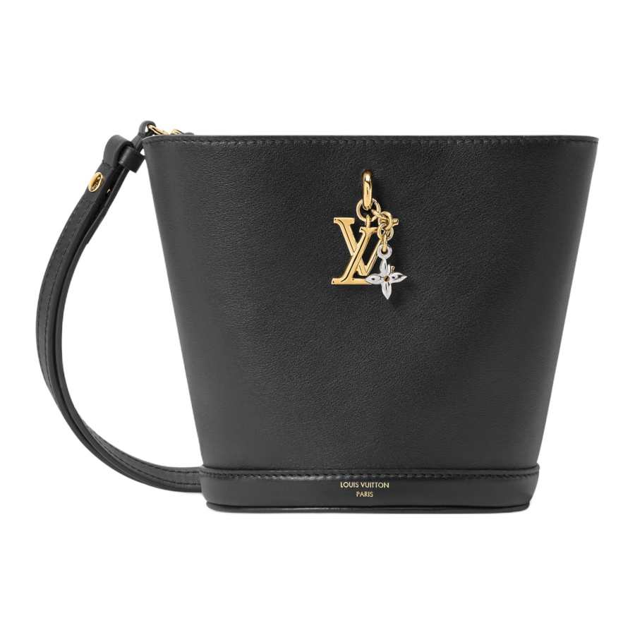 LOUIS VUITTON Bloom Calfskin Hobo Bag, Crossbody Bag, Shoulder Bag Mini Women's Black