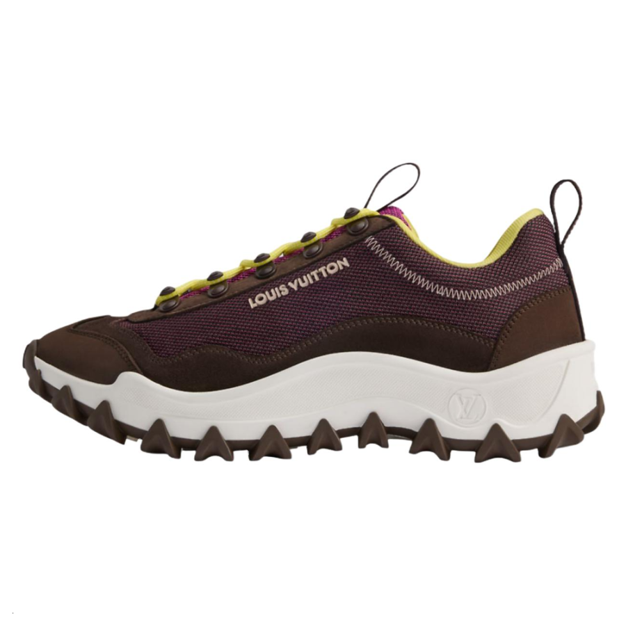 LOUIS VUITTON Rush Xplorer Cow Leather Low top Casual Shoes Women's Purple