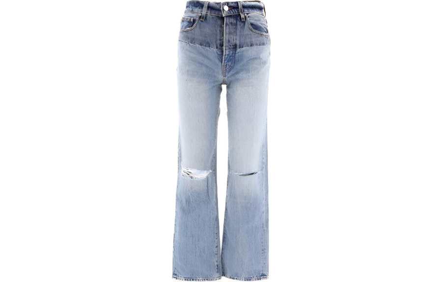 AMIRI Jeans Women's Blue Moderate Straight Fit Pants