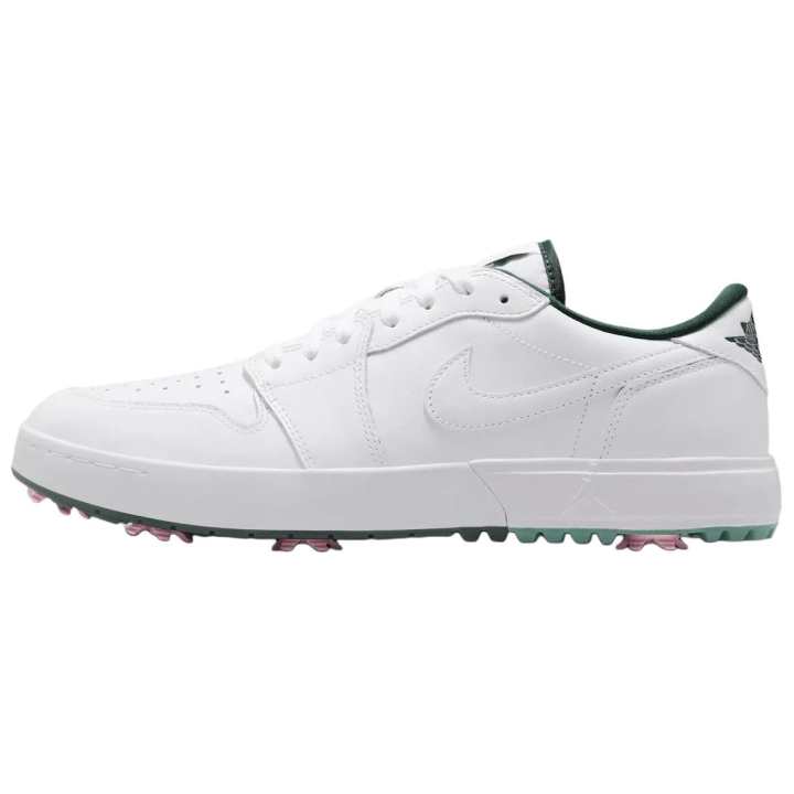 Jordan Jordan Air Jordan 1 Leather Comfortable Support Low top Golf Shoes Unisex White