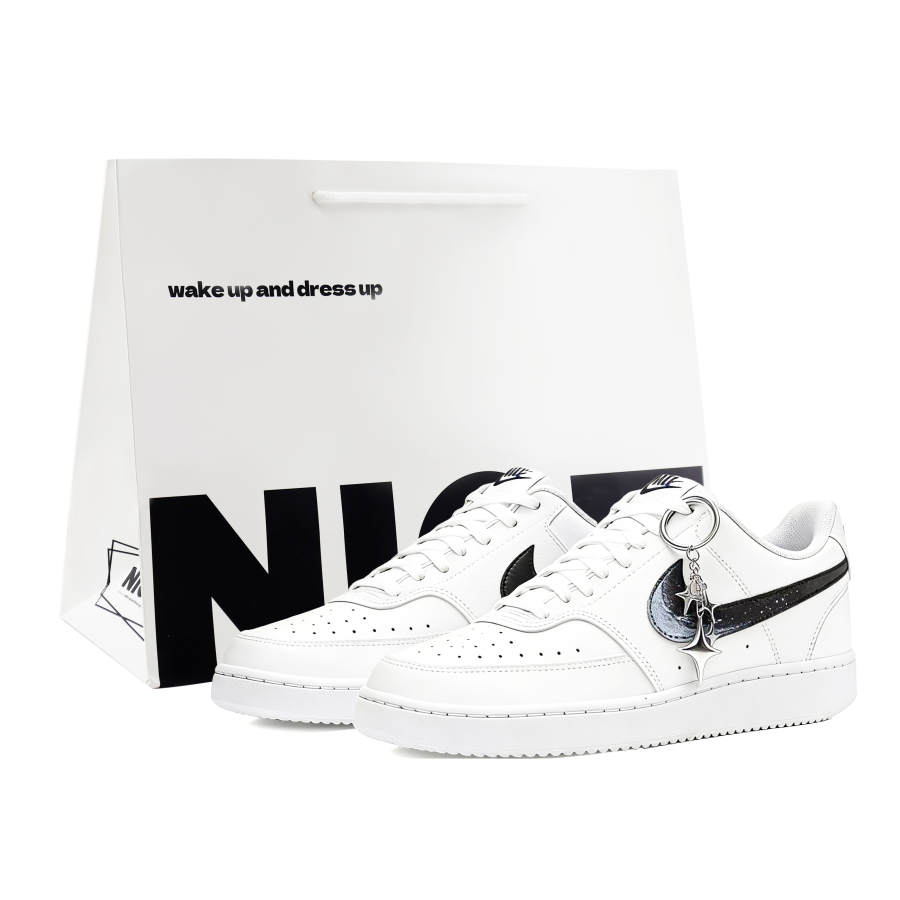 Nike Nike Court Vision 1 Skateboard Shoes Men's Low Top Black