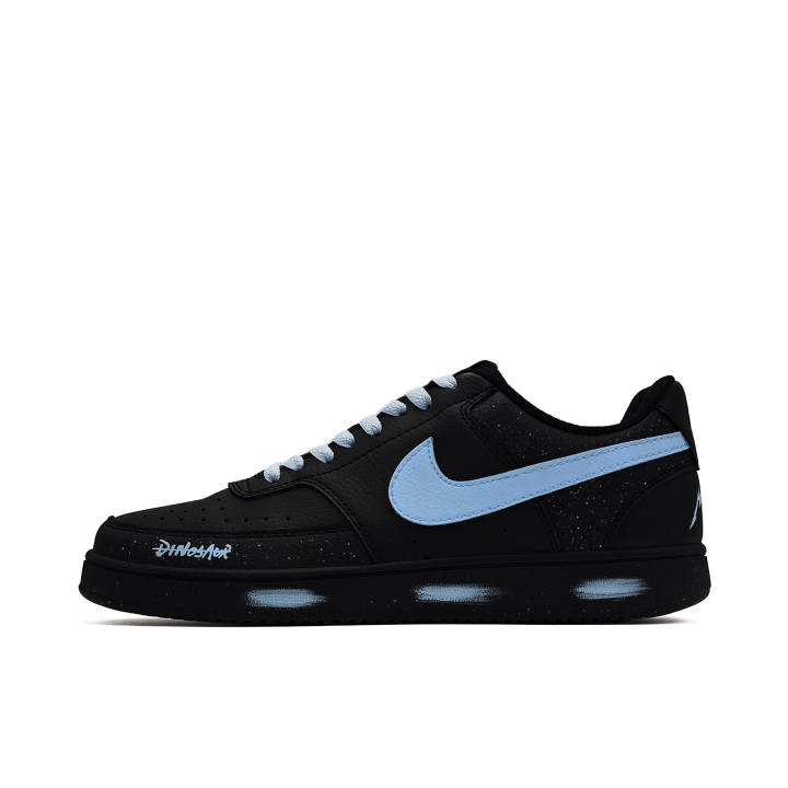 Nike Nike Court Vision Low Blue Island Starlight PU Synthetic Leather Abrasion Resistant Slip Resistant Low top