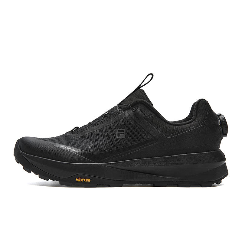 FILA BOA HORIZON 2 Cushioning Abrasion Resistant Breathable Lightweight Low top Outdoor Shoes Men's Black