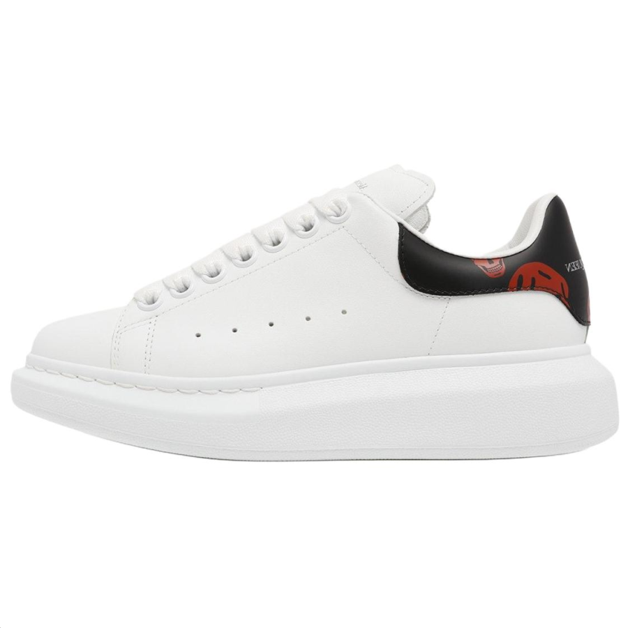 Alexander McQueen Oversized Sneaker Leather Low top Casual Shoes Women's White