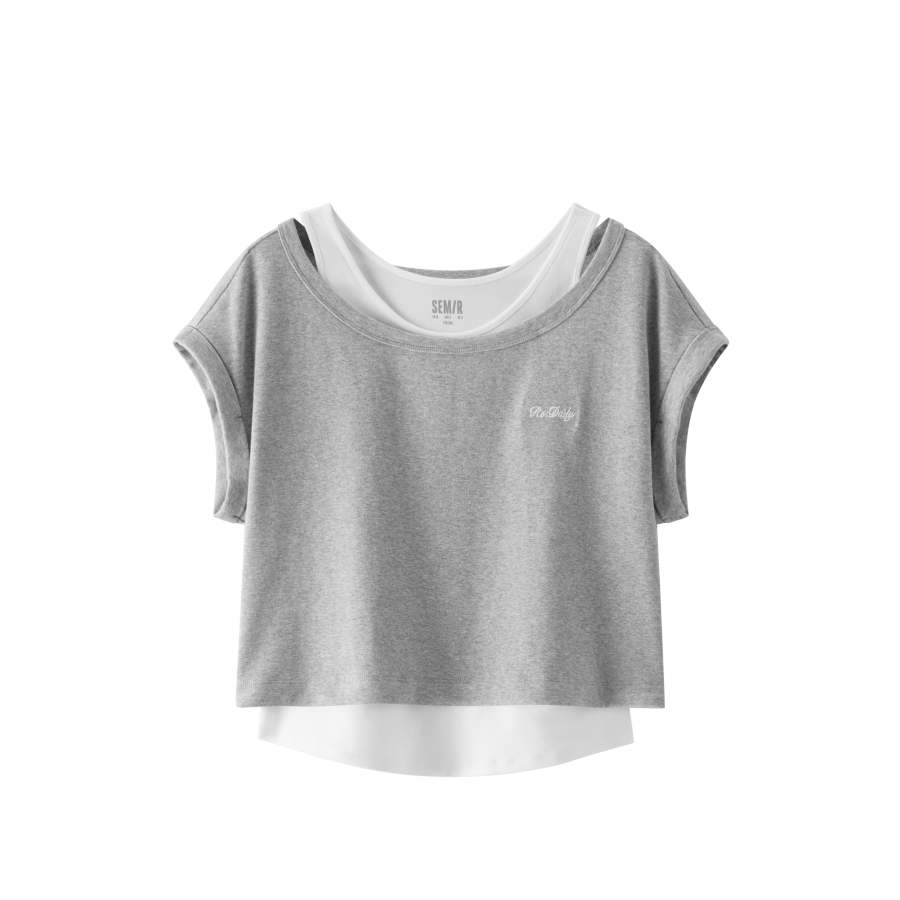 Semir T Shirts Women's Boat Neck Moderate