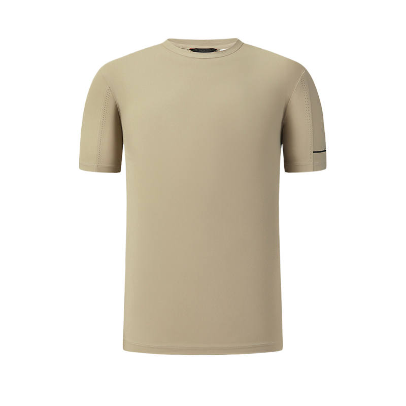 FILA Golf T Shirts Men's Light Stone Gray Crew Neck Moderate