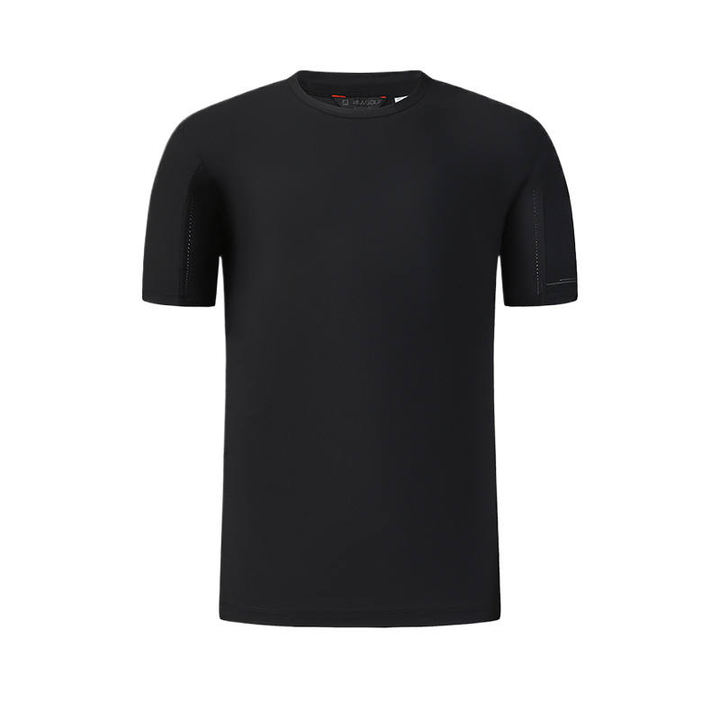 FILA T Shirts Men's Pitch Black Crew Neck Moderate