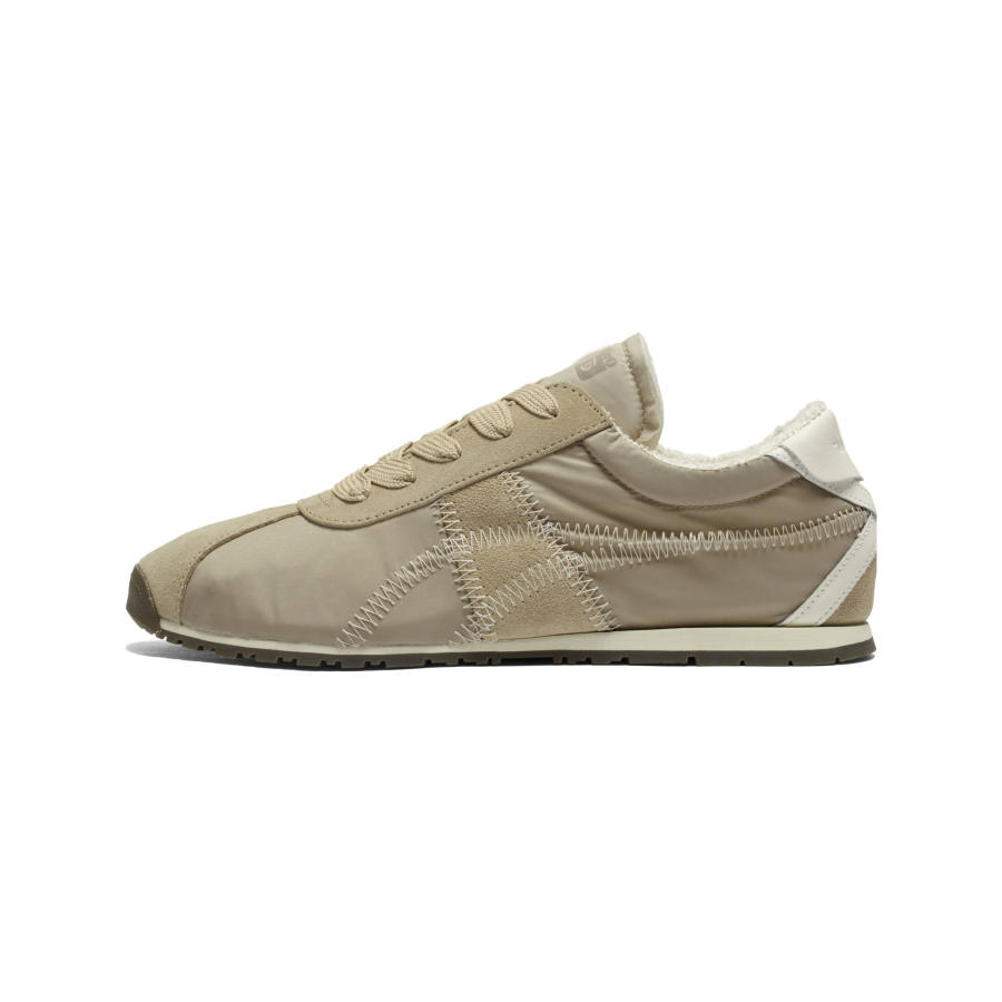 Onitsuka Tiger CORSAIR A55 Comfortable Fashion Fleece Lined Thermal Low top Casual Shoes Unisex Light Gray