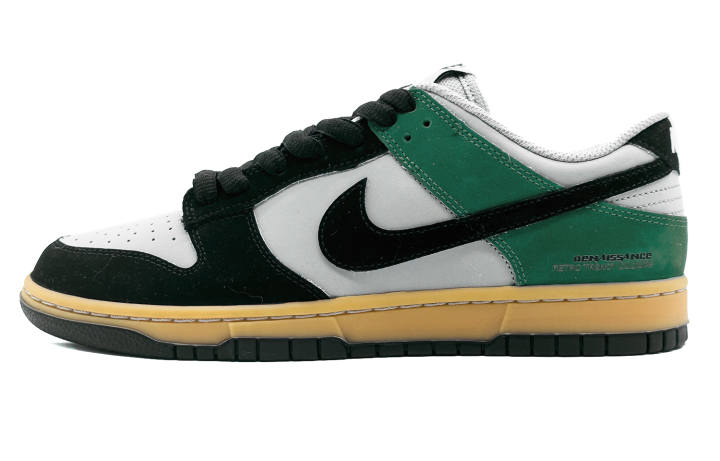 Nike Nike Dunk Olive Leather Slip Resistant Abrasion Resistant Low top Skateboard Shoes Unisex Black Green