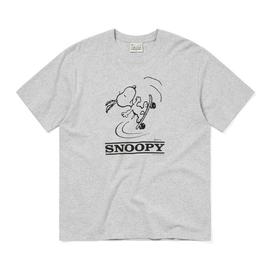 Thisisneverthat Thisisneverthat x PEANUTS SS26 Tee Heather Grey T Shirt Unisex