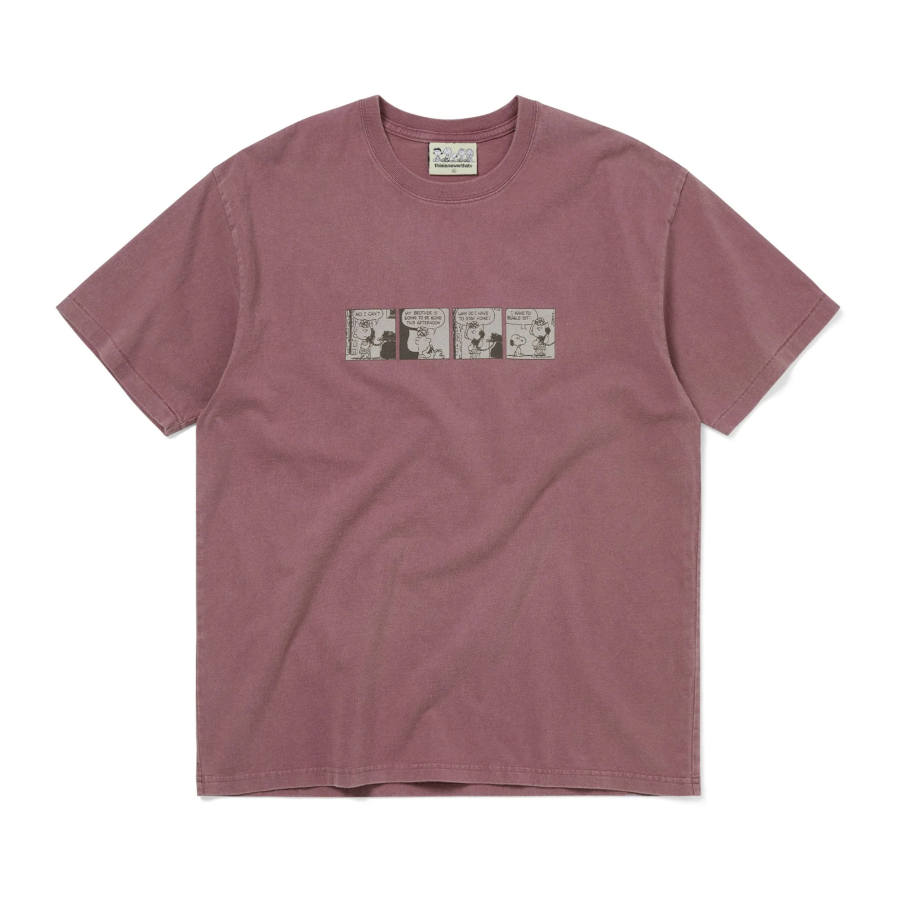 Thisisneverthat Thisisneverthat x PEANUTS SS26 Comic Strip Tee Fuchsia T Shirt Unisex