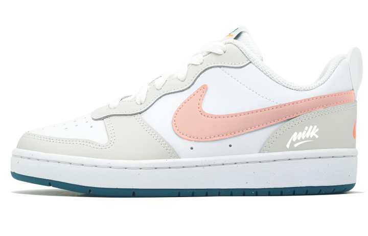 Nike Nike Court Borough Peach Shake Low top Skateboard Shoes White Pink