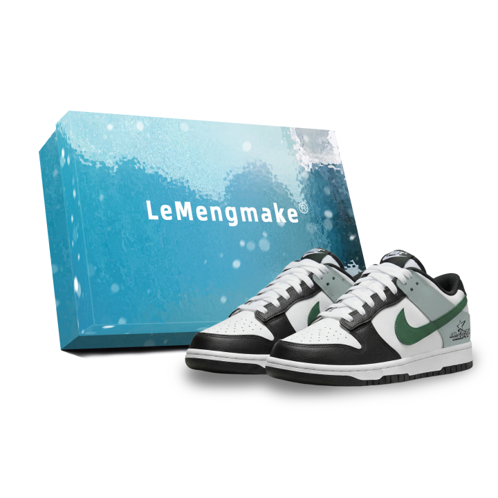 Nike Nike Dunk Lemon Joy Cushioning Abrasion Resistant Low top Skateboard Shoes Men's Black Green