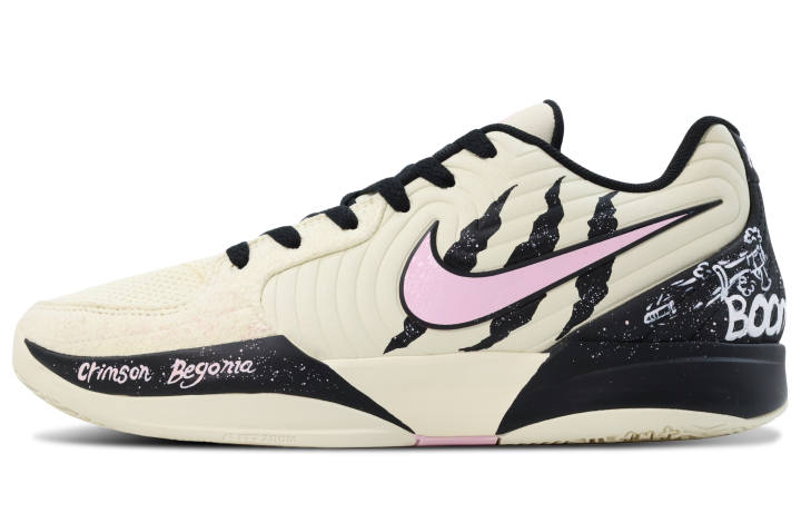 Nike Nike Ja Morant 2 Abrasion Resistant Slip Resistant Low top Basketball Shoes Men's White Purple Black