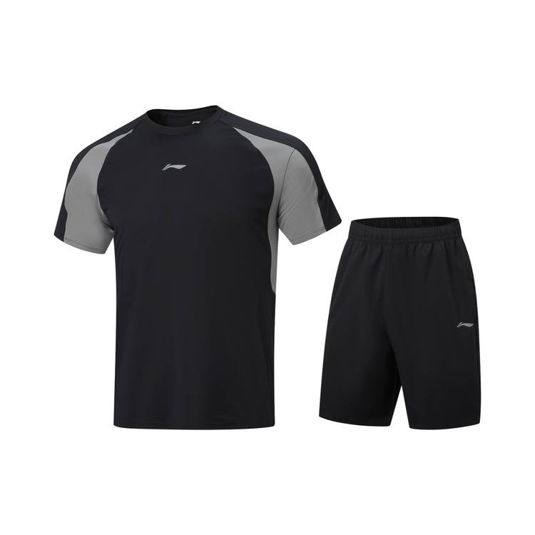 Li-Ning Li Ning Fitness Series Sports Suit Men's Black