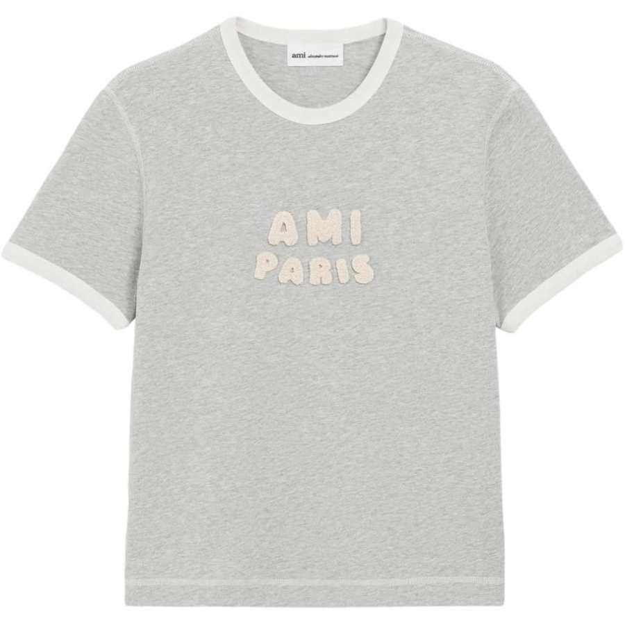 Amiparis Paris Logo-Patch Crewneck T-Shirt