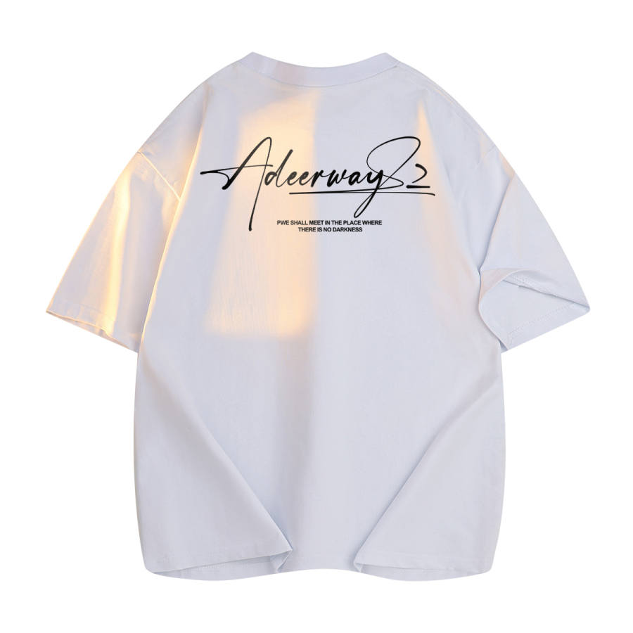 DEERWAY T Shirts Unisex Crew Neck Moderate Straight Fit
