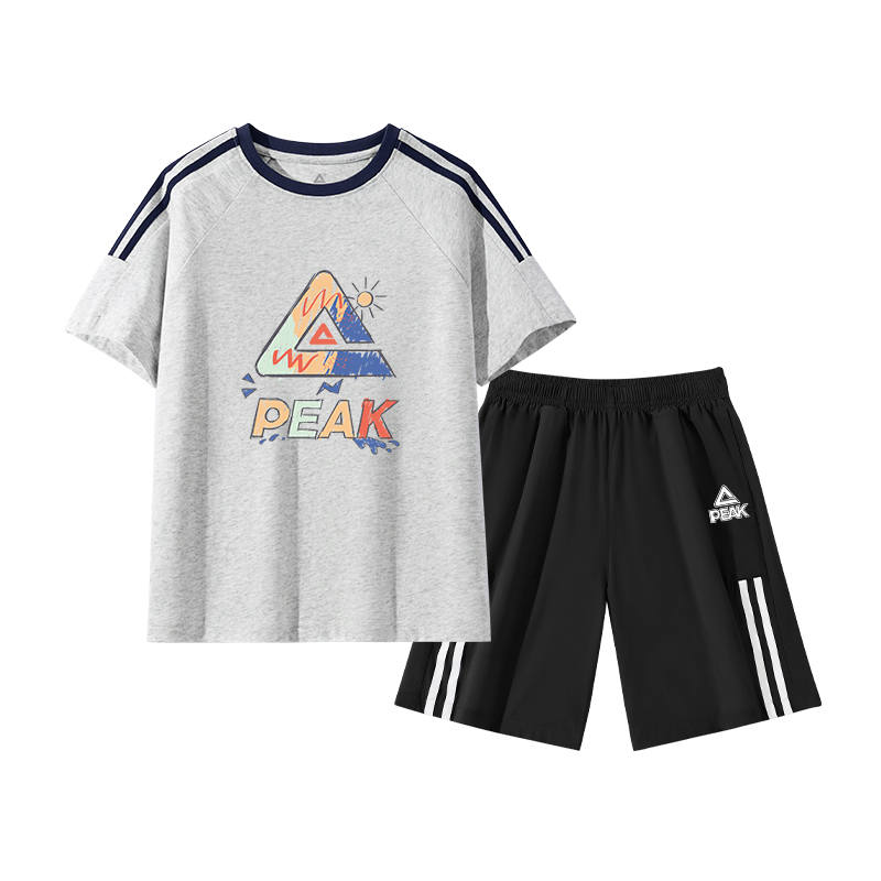 PEAK Kids Casual Sportswear Crew Neck Thin