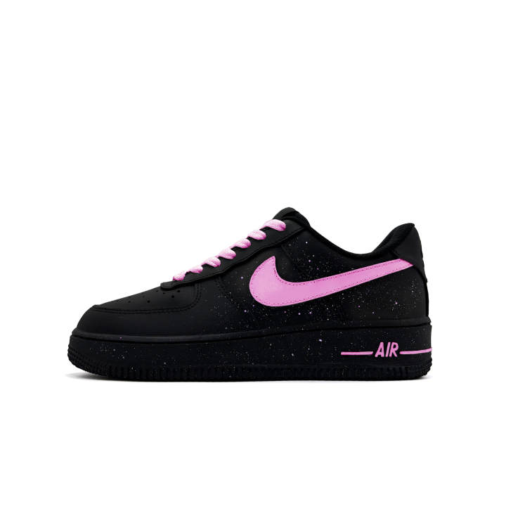 Nike Nike Air Force 1 Starry Abyss Dream Leather Slip Resistant Low top Skateboard Shoes Unisex Black