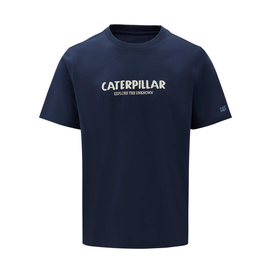 CAT CAT T Shirts Men's Crew Neck Thin Straight Fit