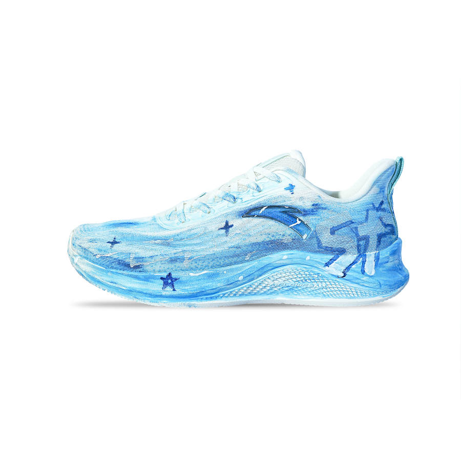 Anta Fabric Casual Physical Fitness Test & Exam City Commuting Running Shoes Men's White Blue