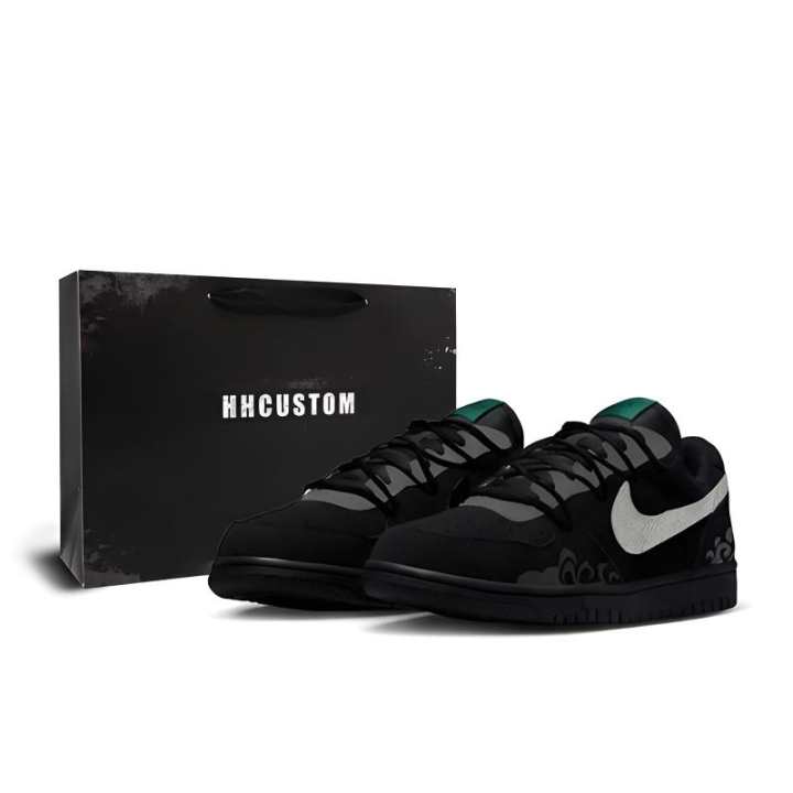 Nike Nike Big Observing The Rising Clouds Synthetic Leather Cushioning Abrasion Resistant Slip Resistant Low top