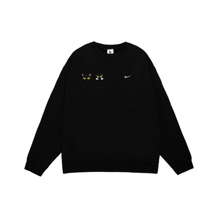 Nike Nike Solo Swoosh Nighttime Will Brighten YMK Fabric Patches Solid Color Pullover Fleece Lined Sweatshirt Men's