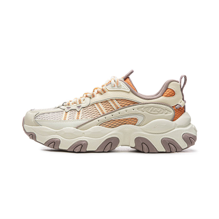 Li-Ning Li Ning Cat Paw Lite3 Slip Resistant, Abrasion Resistant, Breathable Low top Casual Shoes Women's Gray Orange