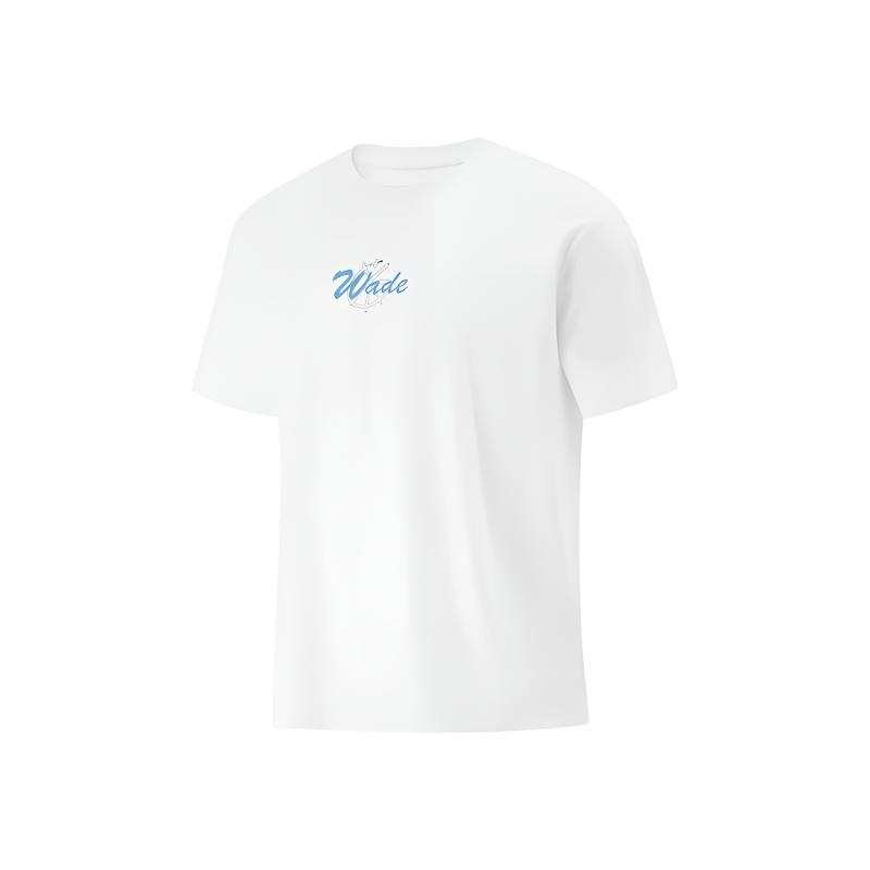 Li-Ning Li Ning T Shirts Men's Crew Neck Moderate Straight Fit