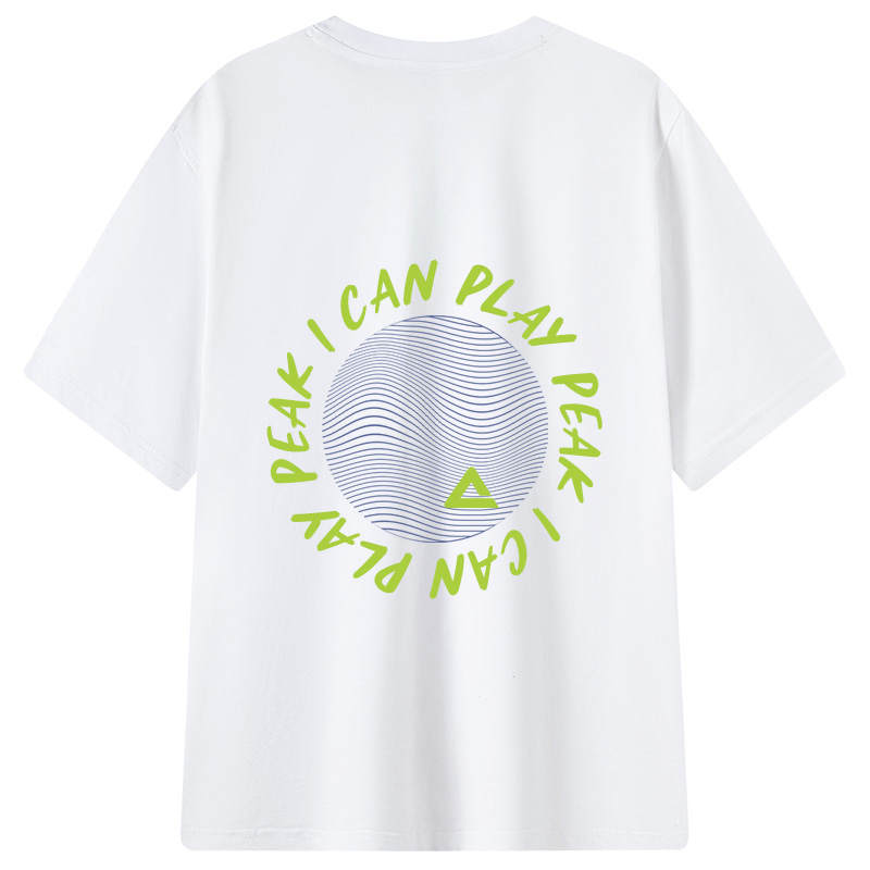 PEAK T Shirts Unisex Crew Neck Moderate Straight Fit