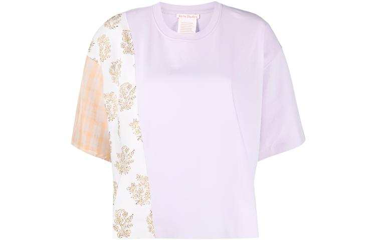 Acne Studios T Shirts Women's Purple Crew Neck Moderate