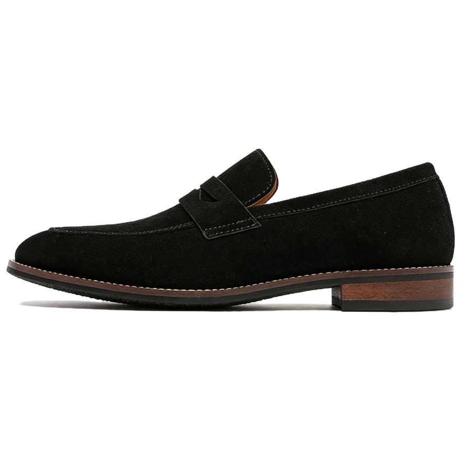 Hodo Loafers Men's Black/Dark Brown/Haze Blue