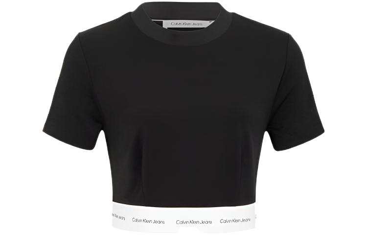 CALVIN KLEIN Solid Color Regular T Shirt Women's