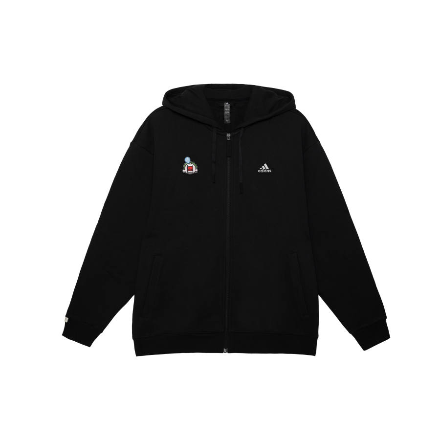 Adidas Adidas Off Season YMK Fabric Patches Hooded Zippers Thickened And Fleece Lined Athleisure Jacket Men's
