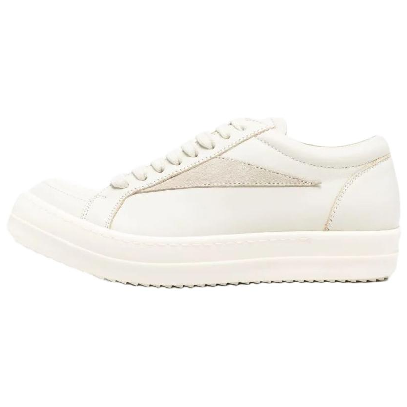RICK OWENS RICK OWENS/RO Leather Low top Skateboard Shoes Women's White