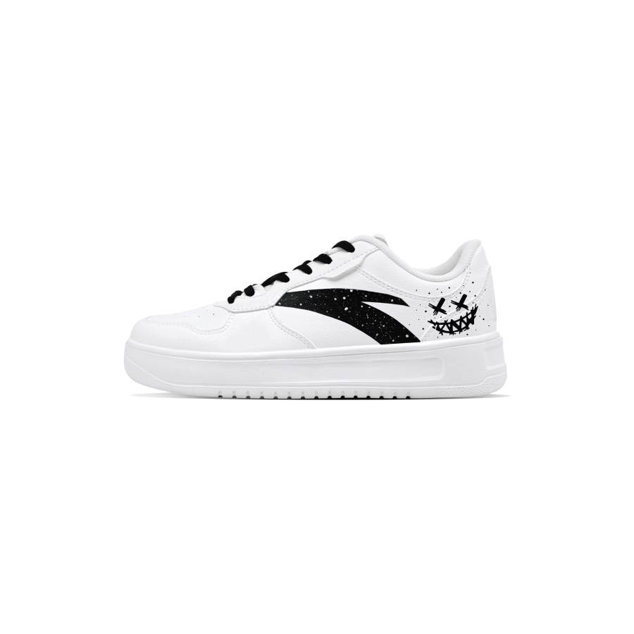 Anta Easy Ghost Face G Trendy And Cool, Vintage Cushioning Abrasion Resistant Slip Resistant Low top Skateboard Shoes