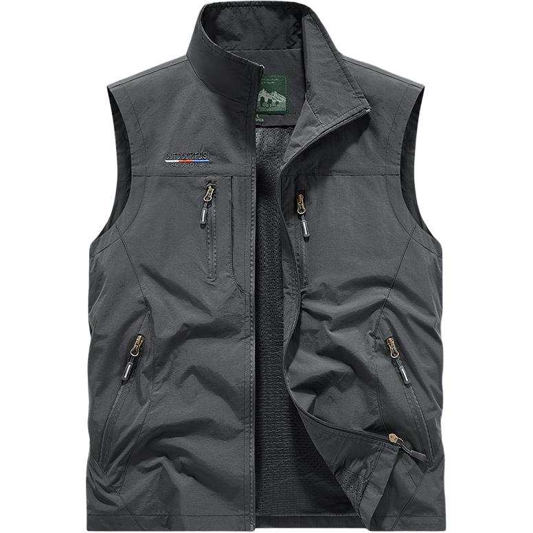 Sugarfunk Sugarfunk Vests Men's Stand Collar Moderate Workwear